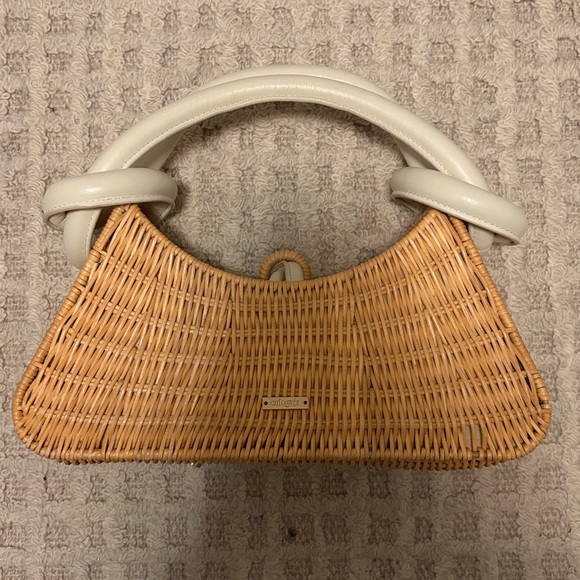 CULT GAIA Rhea Knotted Rattan Shoulder Bag - Picture 7 of 16